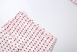 Polka Dots Print Halterneck Two Piece Pants Set GZJQ-K6S06706A