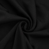 Solid Color Halterneck Hollow Out Mini Dress GDSF-D26DS099