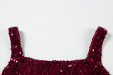 Sexy Sequin Sling Maxi Dress GWSD-D1995141