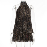Sleeveless Backless Mesh Mini Dress GWSD-D1995166