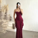 Sleeveless Sling Mesh Patchwork Mini Dress GZJQ-K6D07221A