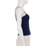 V Neck Solid Color Tank Tops GPKJ-MR48940