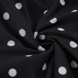 Polka Dots Print Mesh Mini Skirts GPKJ-MR48956
