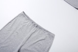 Color Block Sleeveless Tank Top Fifth Pants Suit DLSF-K6S06889A