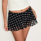 Polka Dots Print Mesh Mini Skirts GPKJ-MR48956