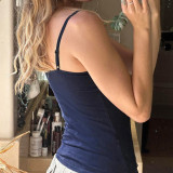 V Neck Solid Color Tank Tops GPKJ-MR48940