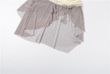 Stripe Color Stripe Patchwork Two Piece Skirts Set DLSF-K6S06216A