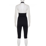 Halterneck Solid Color Backless Jumpsuit GPKJ-MR45320