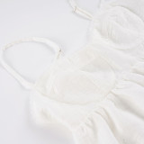 Lace Edge Sling Mini Dress GPKJ-MR48730