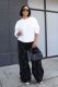 Plus Size Fashion Ruched Washed Loose Jeans GYLN-5159