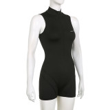 Sleeveless Zipper Sport Romper GPKJ-MR03865