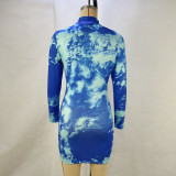 Long Sleeve Print Mini Dress GPBY-JMD0079