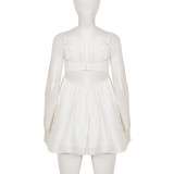 Lace Edge Sling Mini Dress GPKJ-MR48730