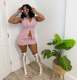 Cusual Sleeveless Hooded Two Piece Skirt Set TR-1366