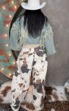 Plus Size Cow Print Loose Jeans GYLN-8094