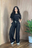 VIP1 Print Short Sleeve Pants 2 Piece Set GYSF-6347