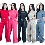 VIP1 Print Short Sleeve Pants 2 Piece Set GYSF-6347