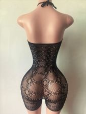 Pre Order: About 7 work days shipping Sexy Mesh Romper YUEM-202632