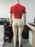 Letter Print Short Sleeve T Shirts GHYX-TXY5312