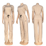 VIP1 Print Short Sleeve Pants 2 Piece Set GYSF-6347