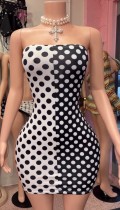 Pre Order: About 7 work days shipping Print Tube Top Dress YUEM-202633