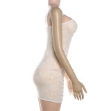 Lace Patchwork Tube Tops Dress XEF-K6D04315A