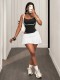 Solid Color Backless One Piece Swimsuit GHYX-TXY5335