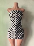 Pre Order: About 7 work days shipping Print Tube Top Dress YUEM-202633