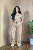 VIP1 Print Short Sleeve Pants 2 Piece Set GYSF-6347