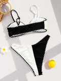 Color Block Bikinis Two Piece Swimsuit CSYZ-G629KX
