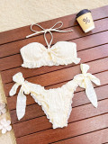 Halterneck Backless Bikinis 2 Piece Swimsuit CSYZ-G618RY