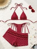 Sexy Polka Dot Swimsuit Three Piece Set XCJL-L9879