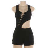 Sexy Irregular Bandage Romper DLSF-K6Q07241A