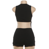 Sexy Irregular Bandage Romper DLSF-K6Q07241A