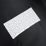 Polka Dots Print See Through Maxi Dress(With Headscarf) GSZM-D26DS135