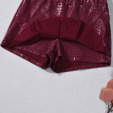 Solid Color Ruffles Mini Skirts GYHF-11759DBM