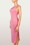 Solid Color Sleeveless Split Maxi Dress YWXS-K26L2301
