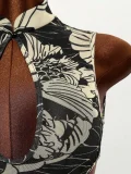 Contrast Color Sleeveless Backless Mini Dress GXIY-K26L2225