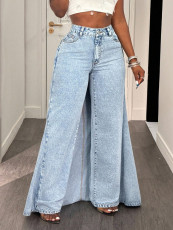 Casual Loose Irregular Jeans GYXN-66258