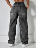 Casual Holes Straight Jeans GYXN-16215