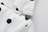 Polka Dots Print Backless Tops GXIY-K26L2054