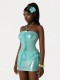 Solid Color Halterneck Tops Skirts 2 Piece Set GXIY-K26L2358