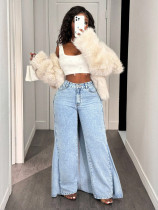 Casual Loose Irregular Jeans GYXN-66258