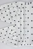 Polka Dots Print Backless Tops GXIY-K26L2054