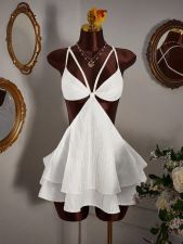 Sexy Tie Up Backless Mini Dress GXIY-K26L2279