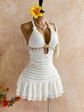 Halterneck Backless Mini Dress GXIY-K26L2297