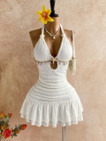 Halterneck Backless Mini Dress GXIY-K26L2297