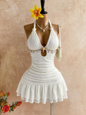 Halterneck Backless Mini Dress GXIY-K26L2297