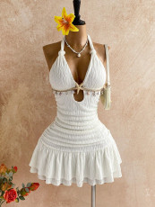 Halterneck Backless Mini Dress GXIY-K26L2297