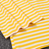 Backless Striped Bow Tube Top Pants Set GFRT-32620SBY